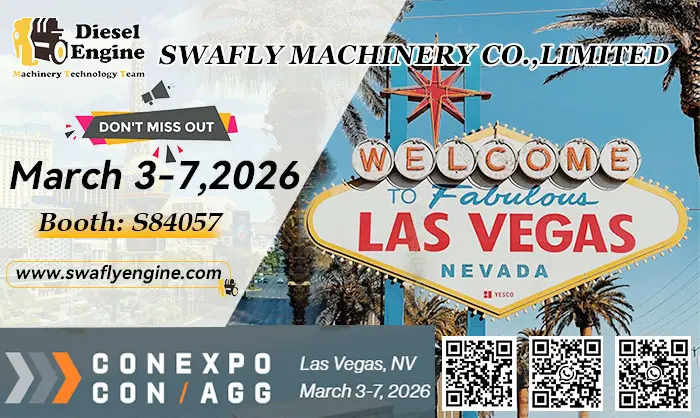 Invitation til SWAFLY MACHINERY på CONEXPO-CON/AGG 2026 (Las Vegas)