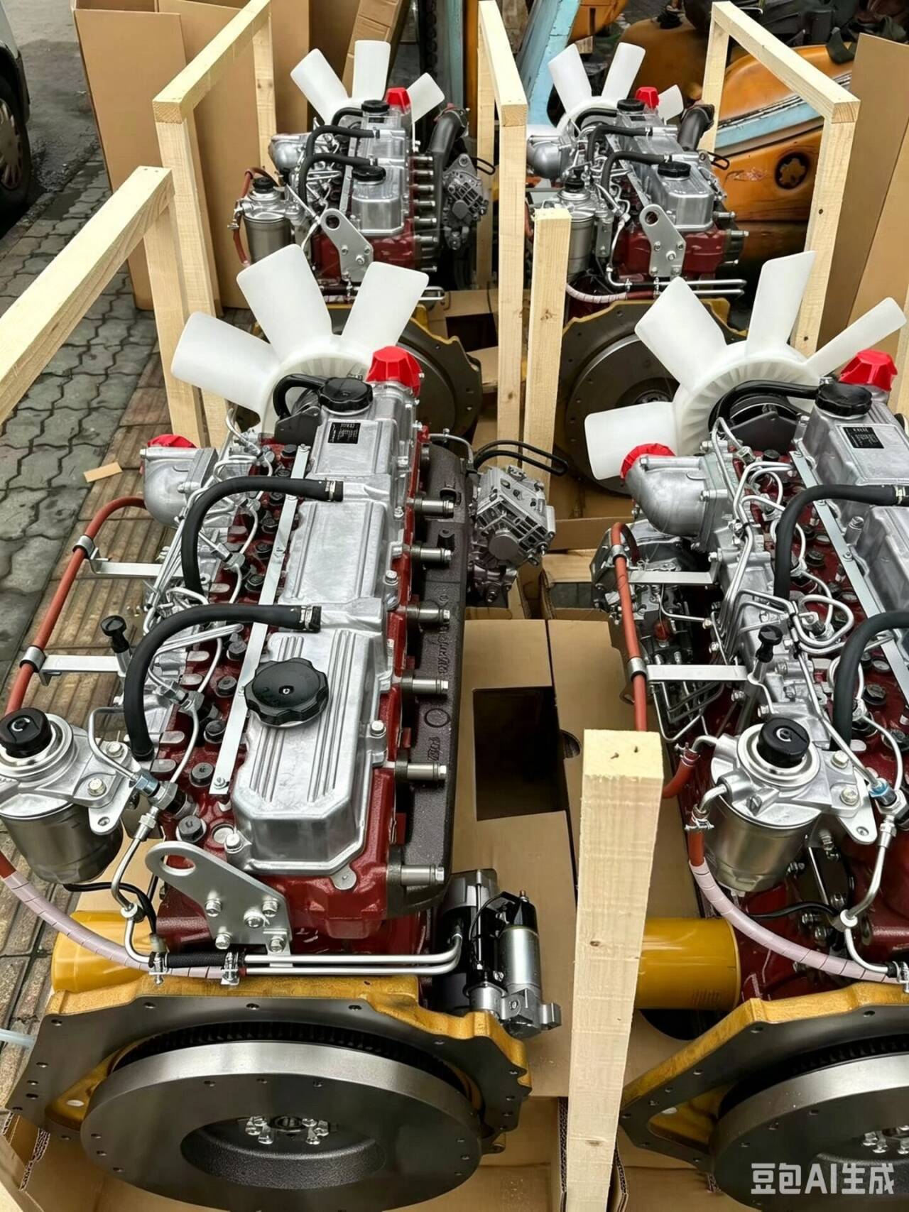 Mitsubishi S4S & S6S dieselmotorer på lager — til gaffeltrucks, minilæssere og fejemaskiner