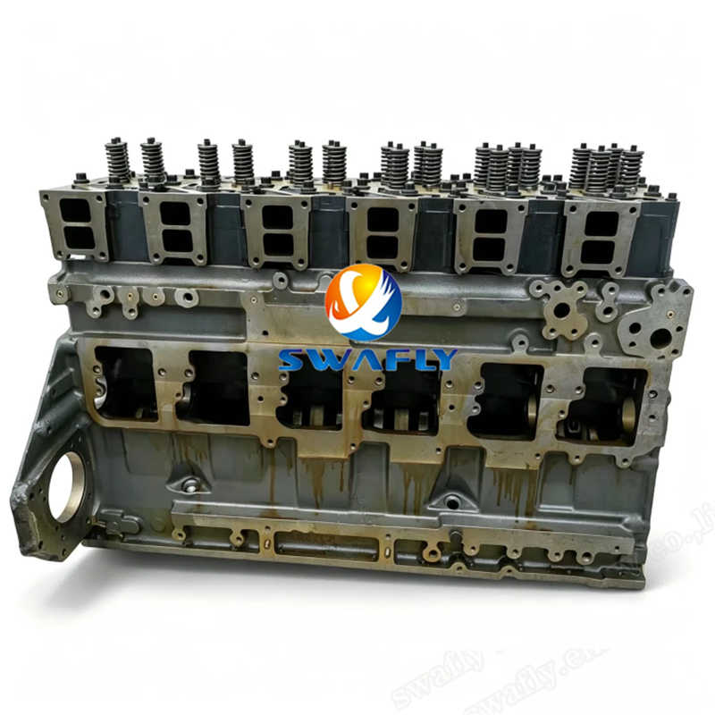 Splinterny Komatsu SAA6D125E-2 lang blok motorsamling til PC400 PC450 gravemaskine